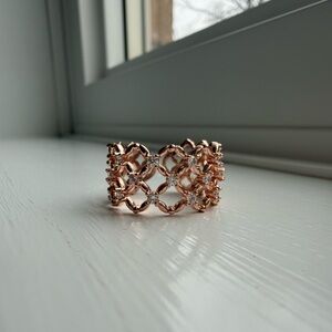 Rose Gold Diamante Ring